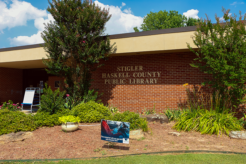 Stigler-Haskell County Public Library exterior