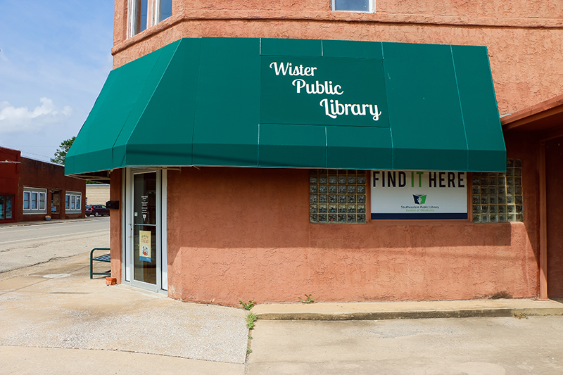 Wister Public Library exterior