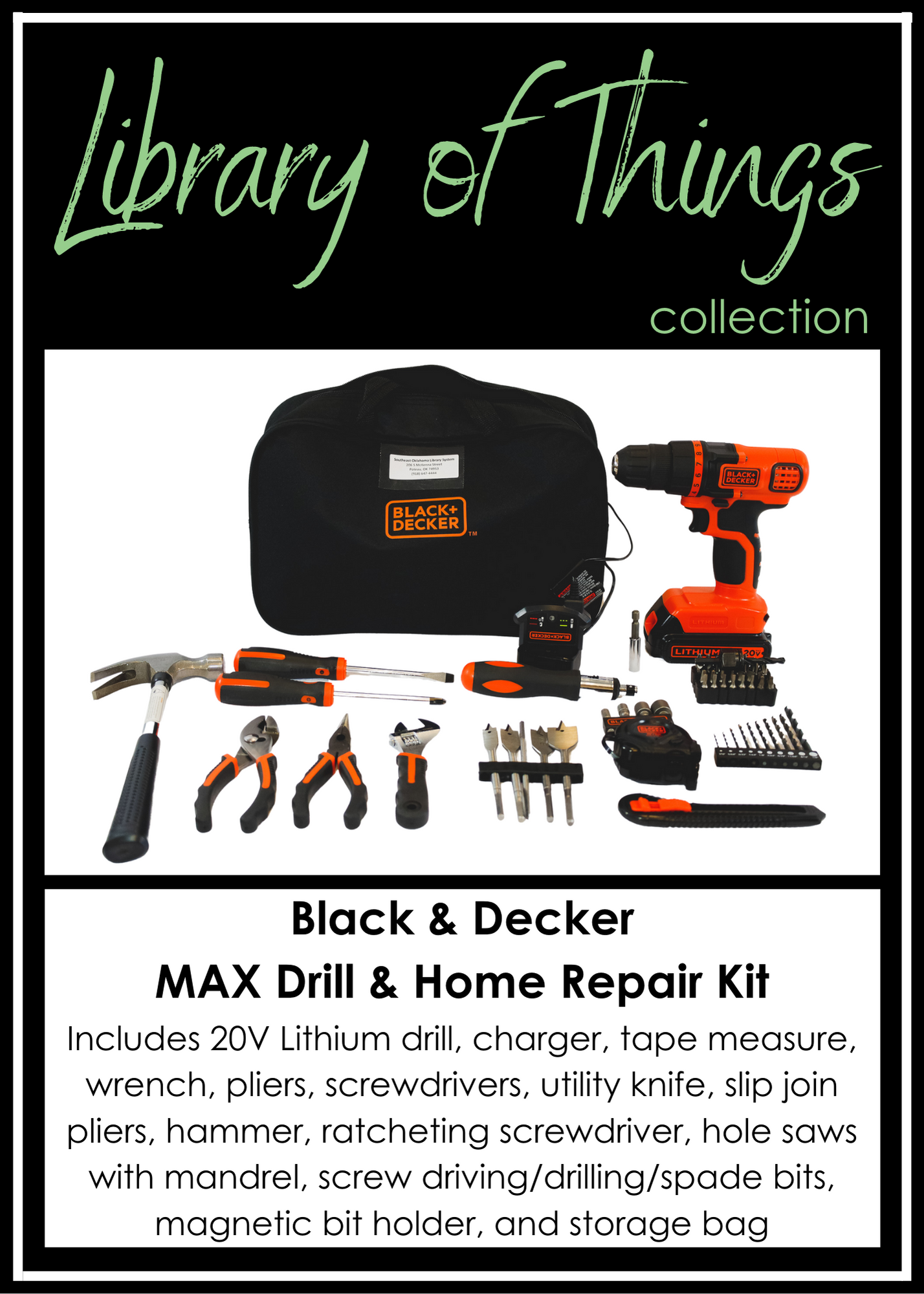 Black & Decker MAX Drill & Home Repair Kit