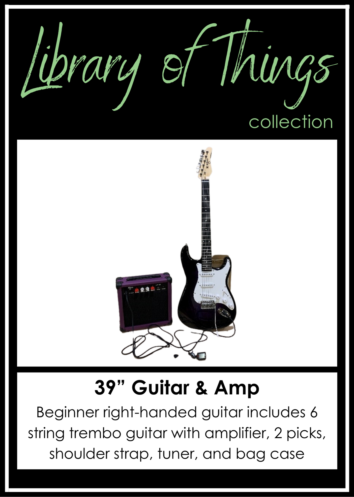 39” Guitar & Amp