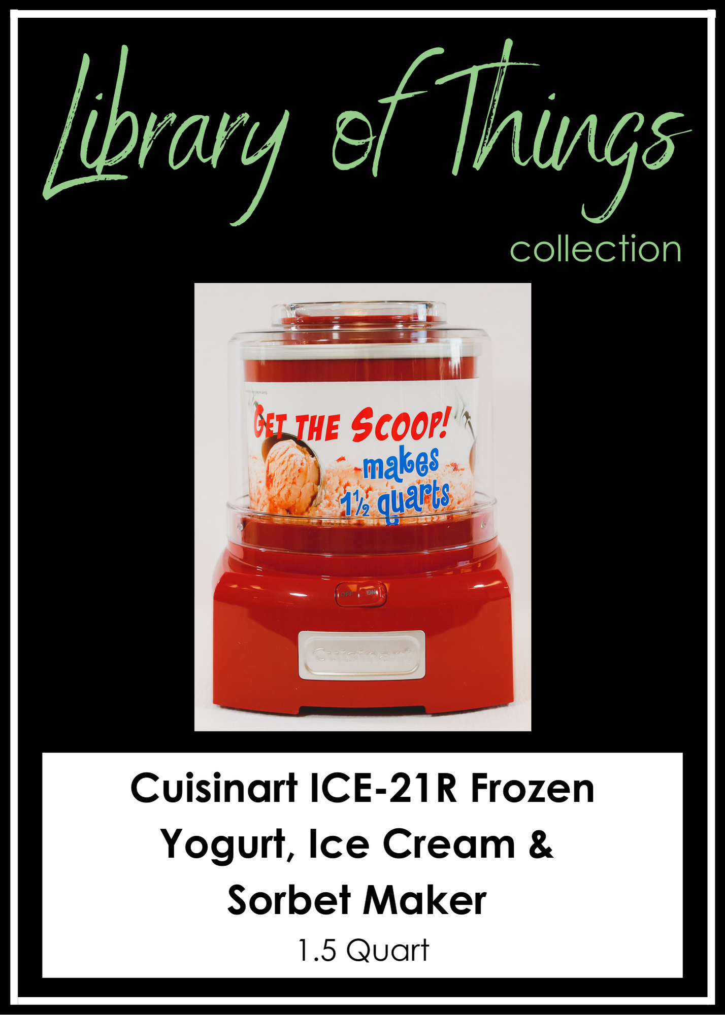 Cuisinart ICE-21R Frozen Yogurt, Ice Cream & Sorbet Maker