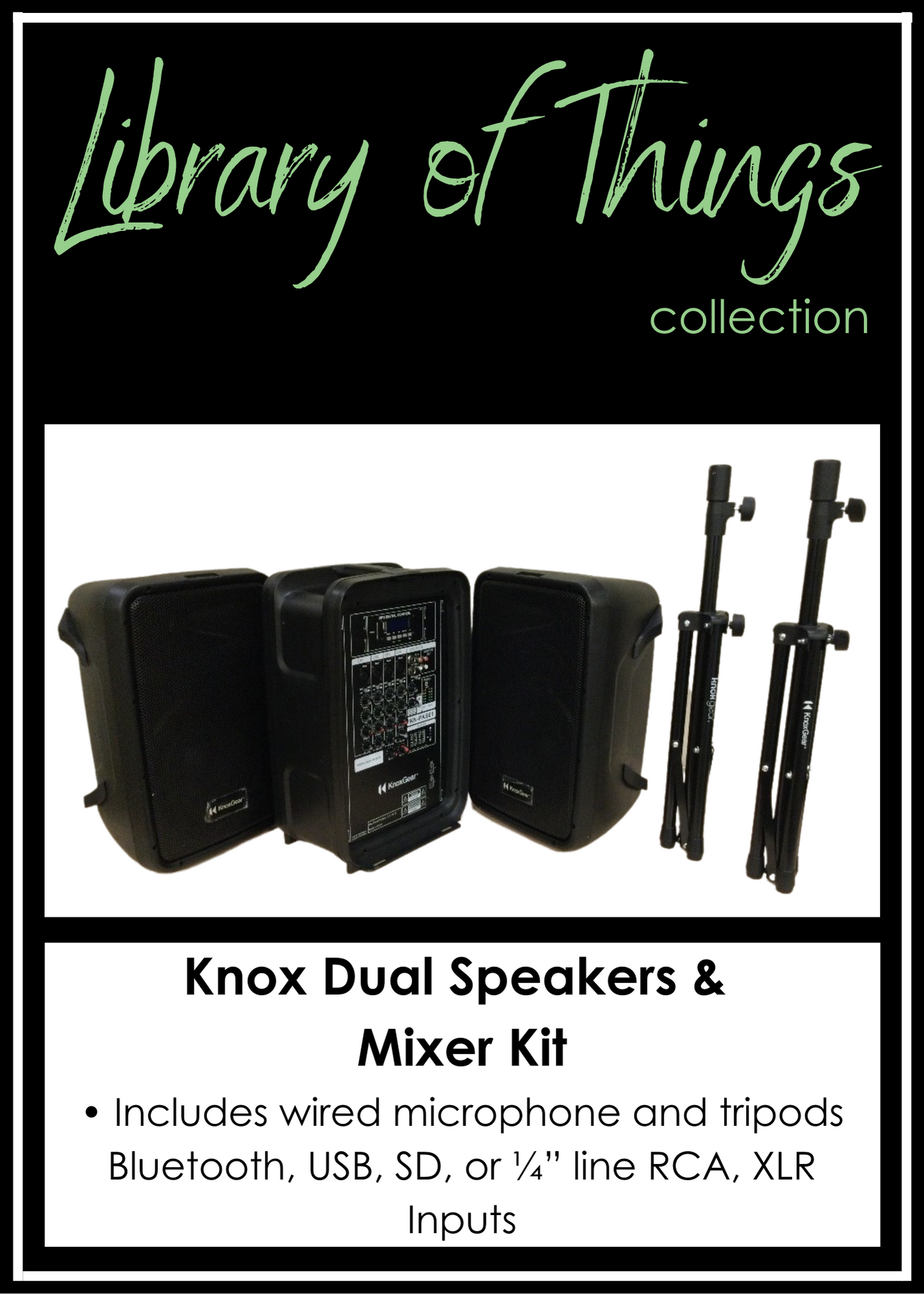 Knox Dual Speakers & Mixer Kit