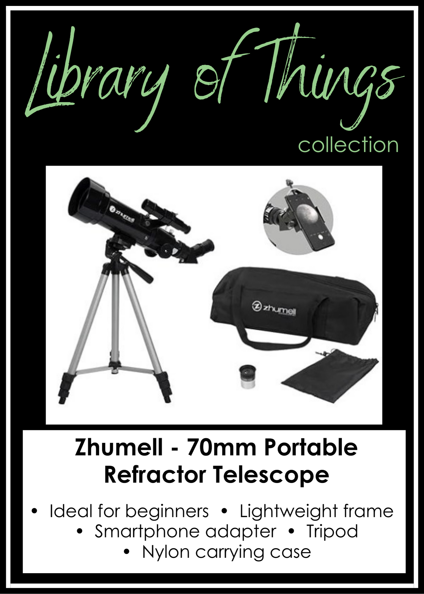 image of LOT IDABEL zhummel telescope