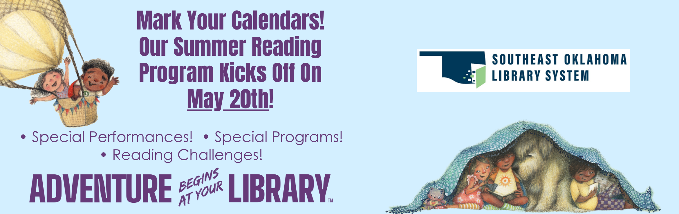 Summer Reading Program Begins May 20th!