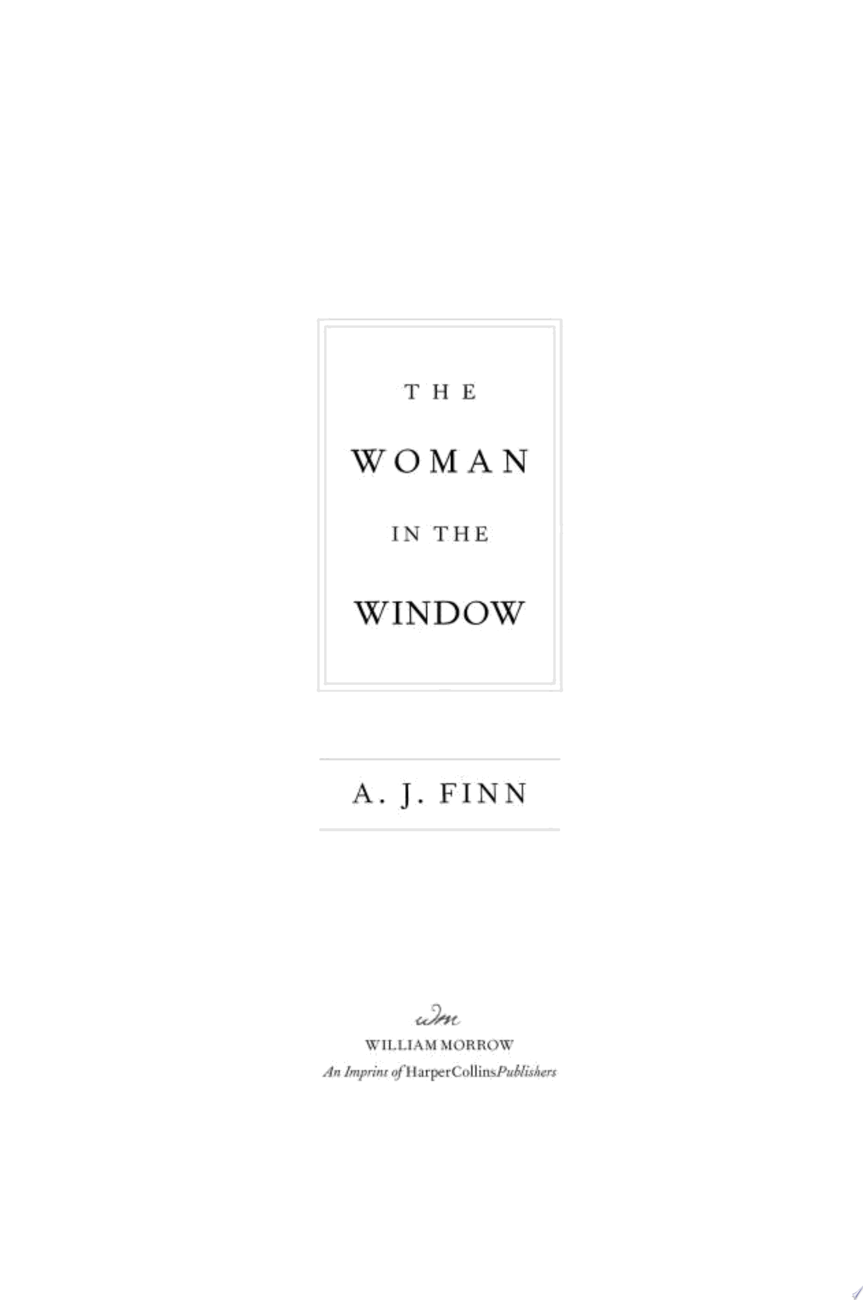 Image for "The Woman in the Window"