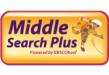 Middle Search Plus logo button