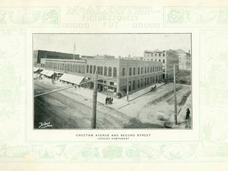 Choctaw Avenue and Second Street, Looking Northwest