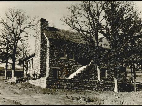 Historic Photo of Old Poteau Public Library (Taken 1936-1937)