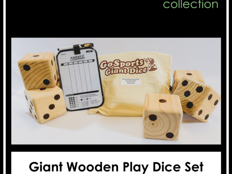 Giant Wooden Play Dice Set