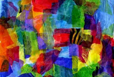 Tissue Paper Collage