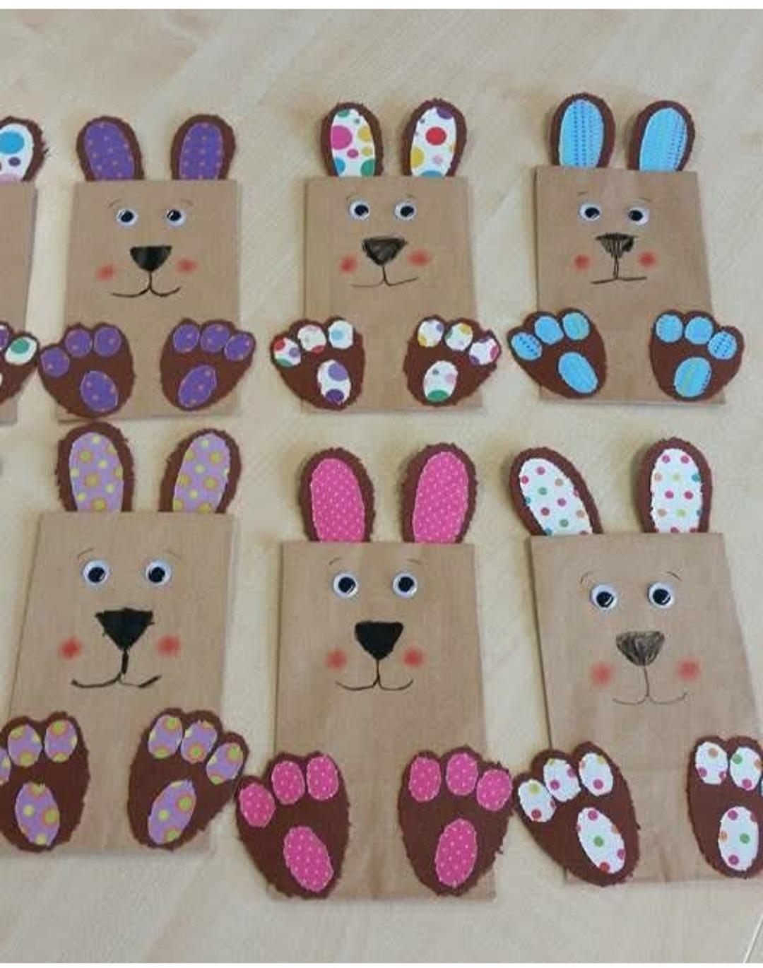 paper bag bunnies