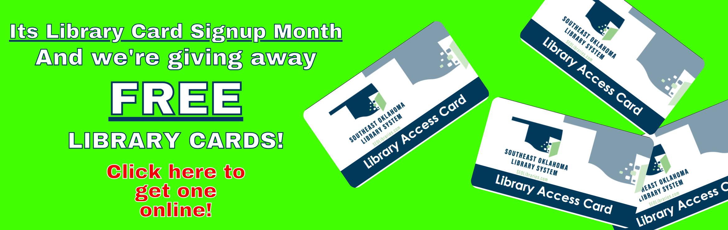 Library Card Signup Month - FREE Library Cards!