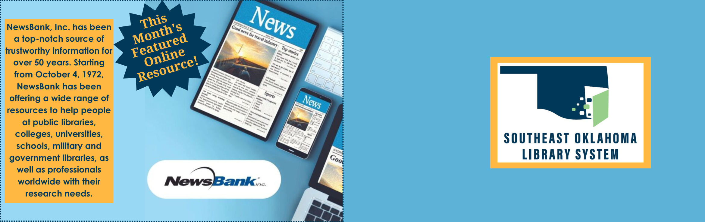 This month's spotlight online resource: NewsBank
